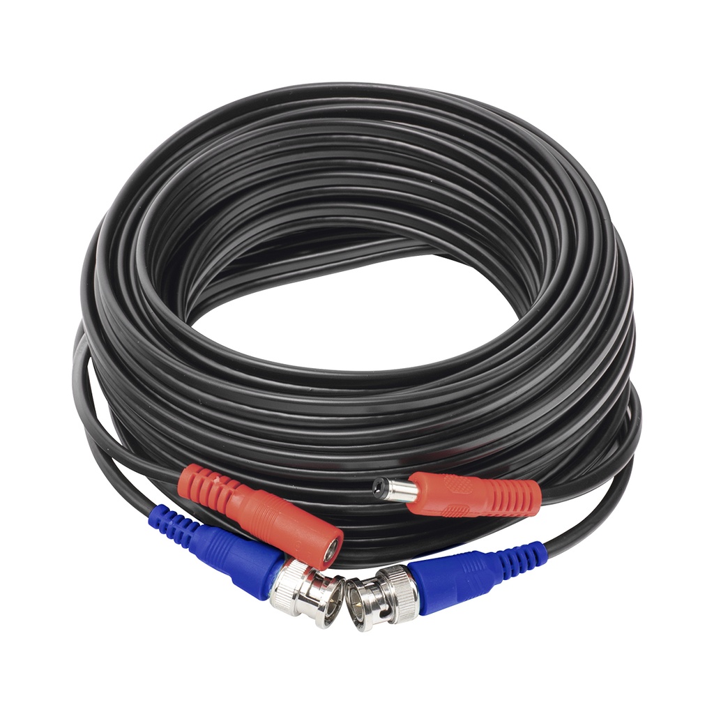Cable Armado BNC video y DC energia 20m
