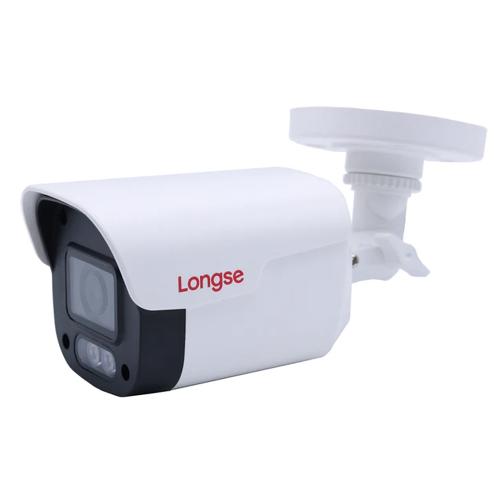 CAMARA ANALOGA BALA 8MPX IR 25MTS AUDIO TVI PLASTICO IP66 LONGSE