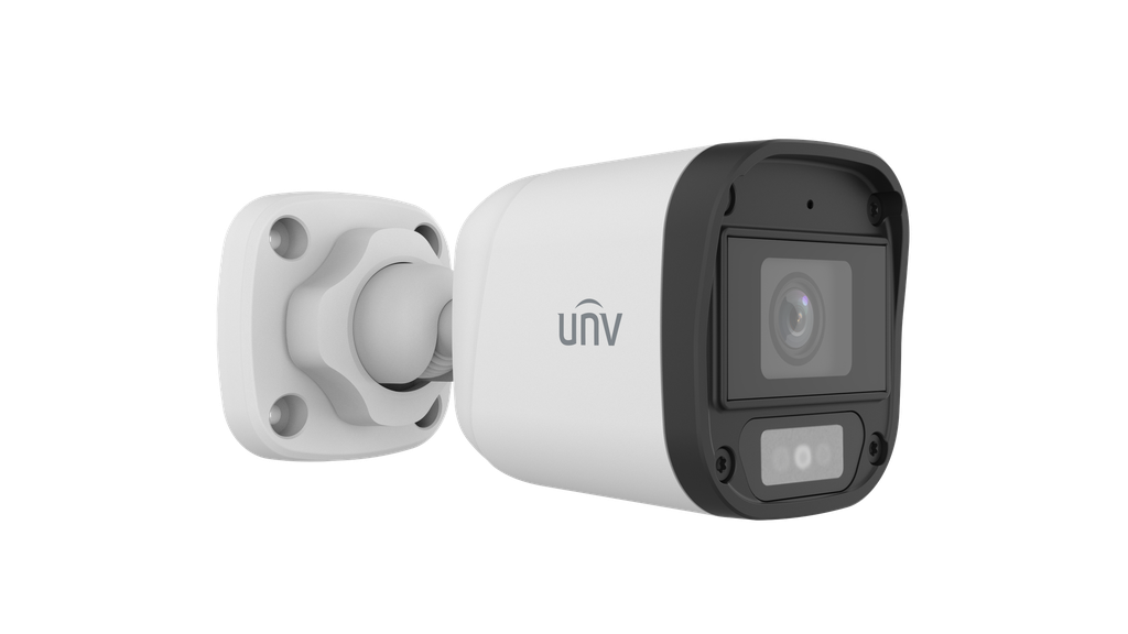 CAMARA ANALOGA BALA 2MPX DUAL LIGTH 20MTS AUDIO TVI-CVI PLASTICO IP67 UNV