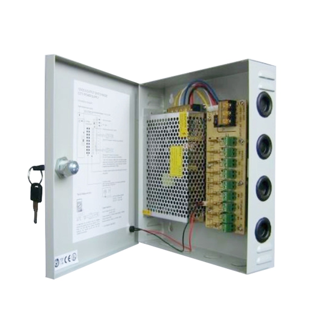 FUENTE DE PODER 12V 20AMPERIOS 18 SALIDAS