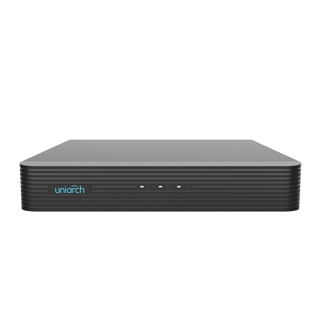 NVR IP 8MPX 4CH 4POE 1HDD 6TB AUDIO UNIARCH