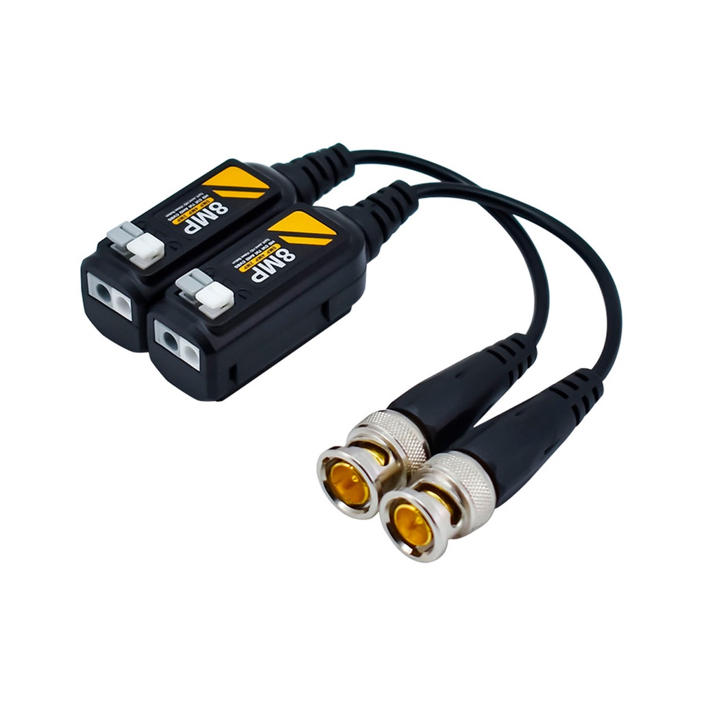 VIDEO BALUN 8MPX PASIVO HD/CVI/TVI/AHD PAR